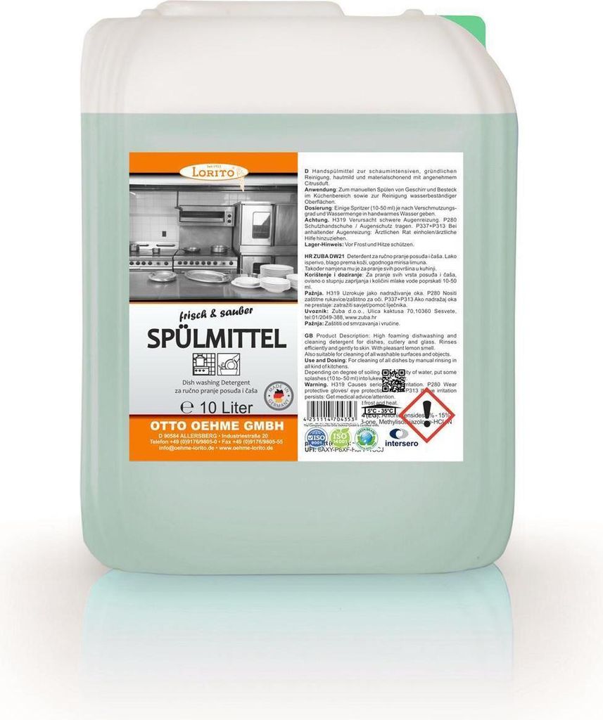 frisch und sauber Handspülmittel 10 Liter Produktbild 