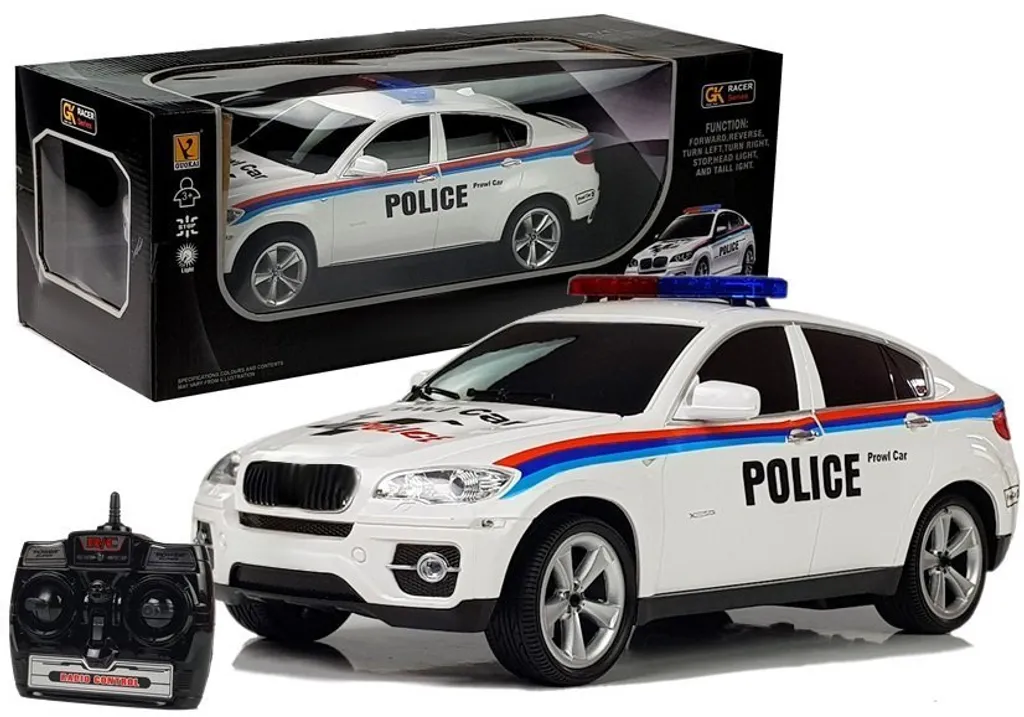 Coupé de Police Télécommandé pour Course Poursuite et Jeu Intérieur
