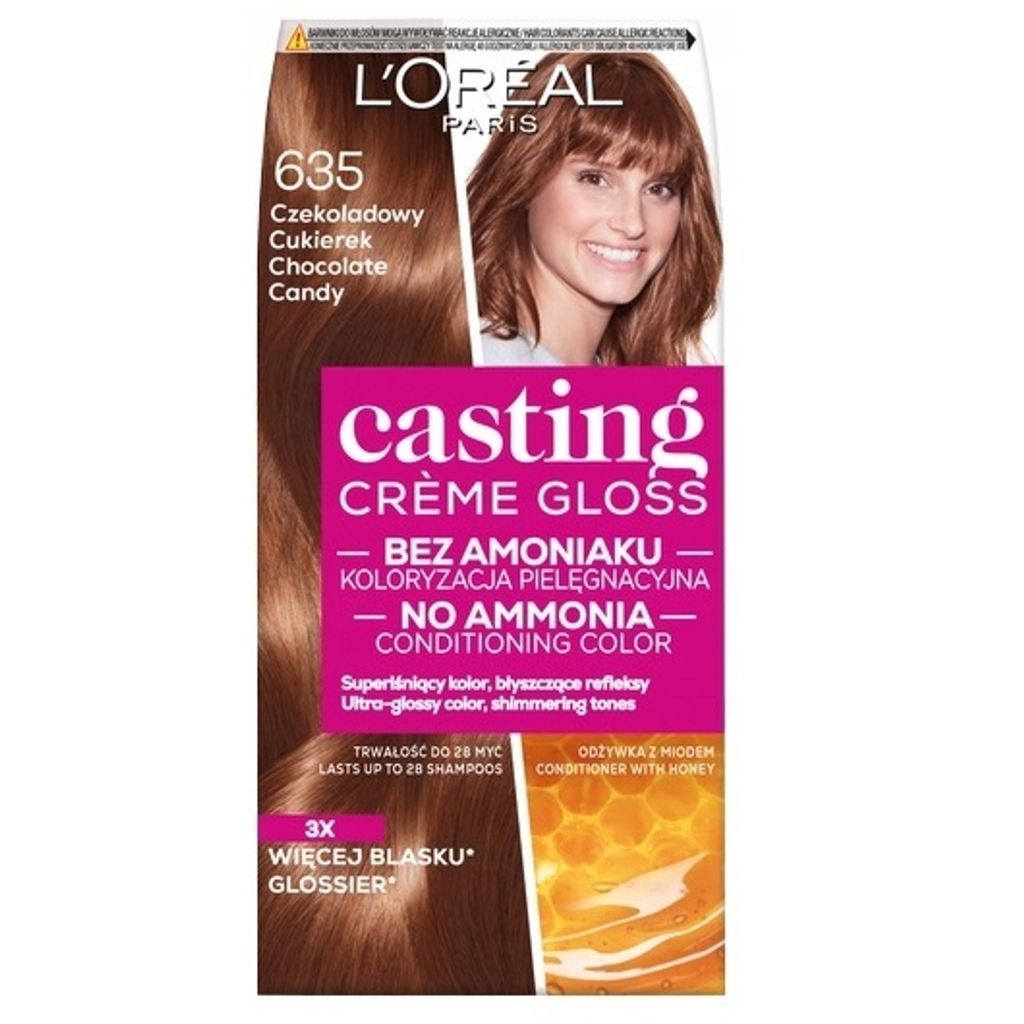 L'oreal Casting Creme Gloss Haarfarbe 635 Schokoladenbonbon Produktbild 