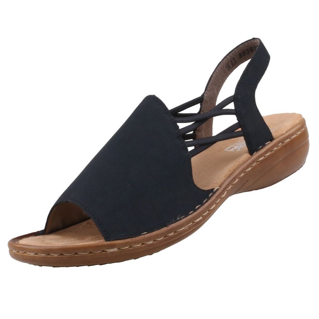 Rieker Damen Sandalen mit Hochfront und Gummizug Riemen Produktbild 