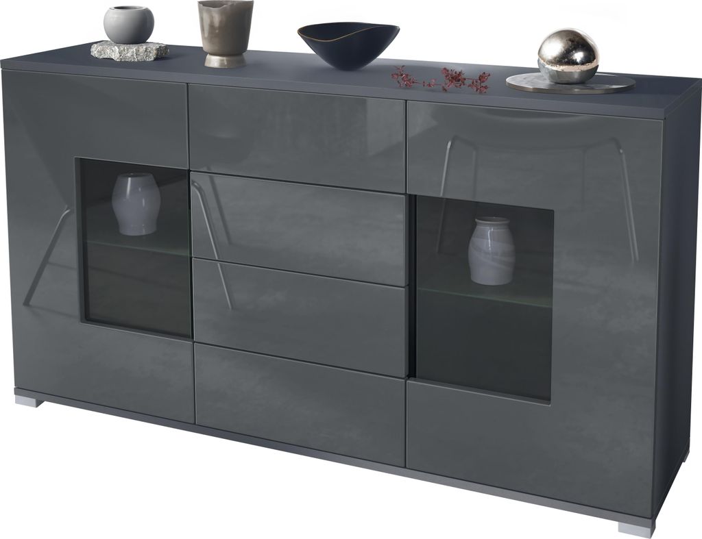 Vladon Sideboard Grömitz V1, Kommode mit 2 großen Türen und Produktbild 
