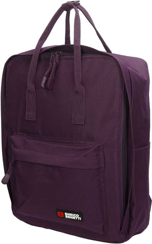 Christian Wippermann hochwertiger großer Herren Damen Rucksack City Bag Cityrucksack Tasche Lila