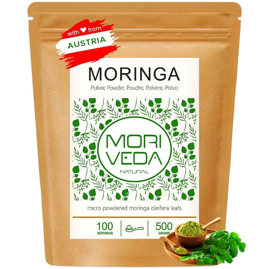 Moringa Blattpulver mikrofein vermahlen, höchste Produktbild 