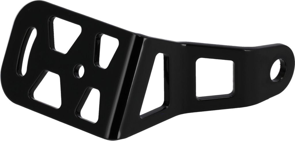 Kennzeichenhalter seitlich, aus Edelstahl, Schwarz - für Simson S50, S51, S70, KR51/2 Schwalbe, SR50, SR80