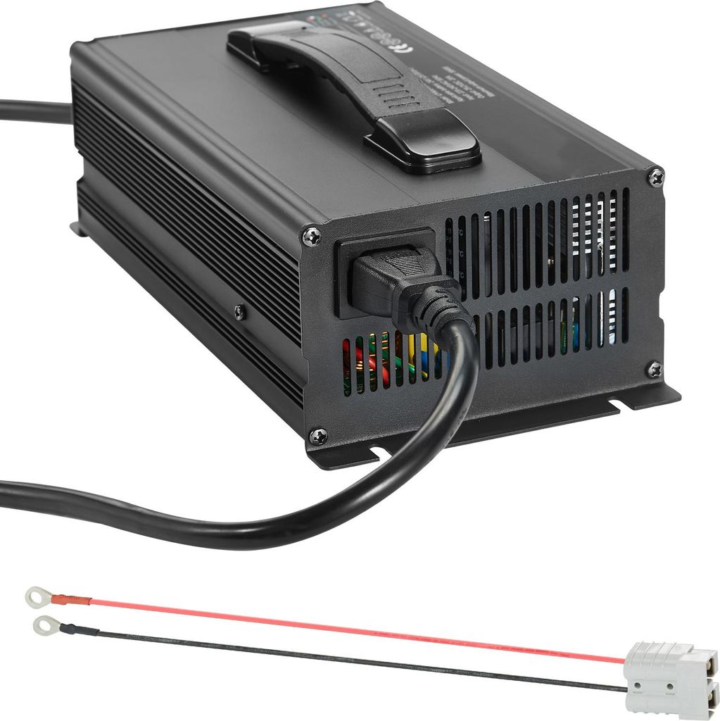 SucceBuy 24 V 20 A Lithium-Batterieladegerät, 29,2 V DC Ladespannung, ausgestattet mit Anderson-Anschluss, LED-Anzeige und 0-V-Aktivierungsfunktio...