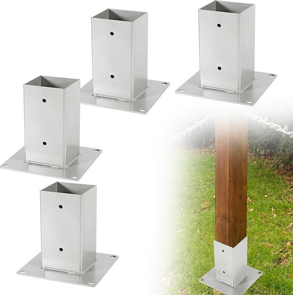 Faziango Aufschraubhülse 80x80 mm Pfostenträger, 4er Set Produktbild 