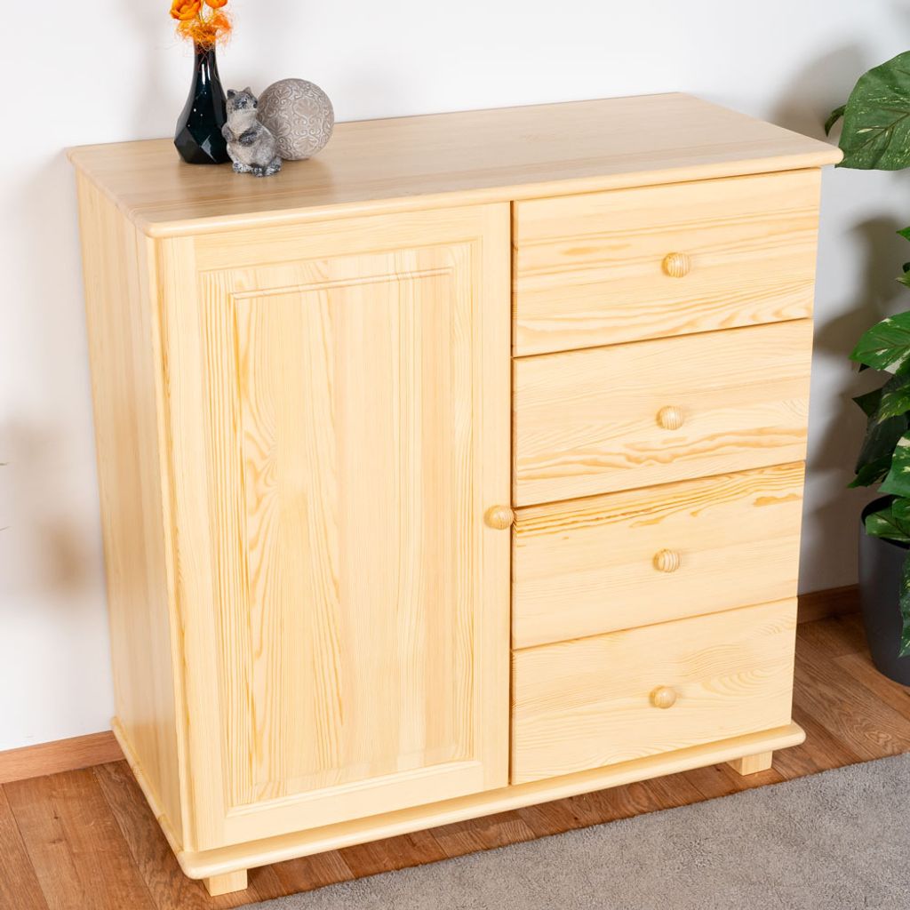 Kommode Massivholz 050 - Abmessung 100 x 100 x 47 cm (H x B x T)