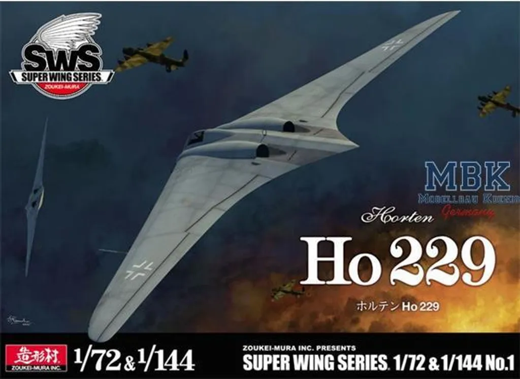 Horten Ho 229 Maquette de Précision Zoukei-Mura Double Échelle 72 et 144