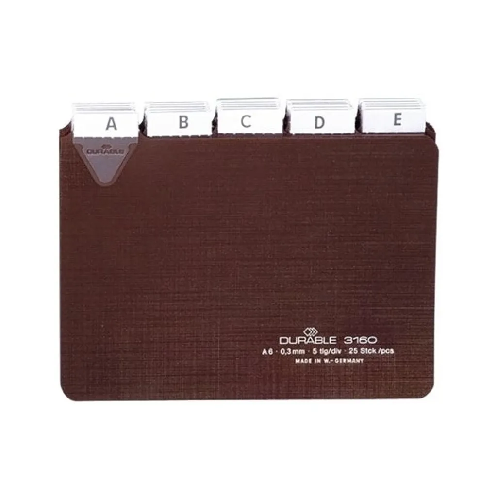 Intercalaires indéchirables A4 DURABLE 5 onglets marron haute résistance - 4