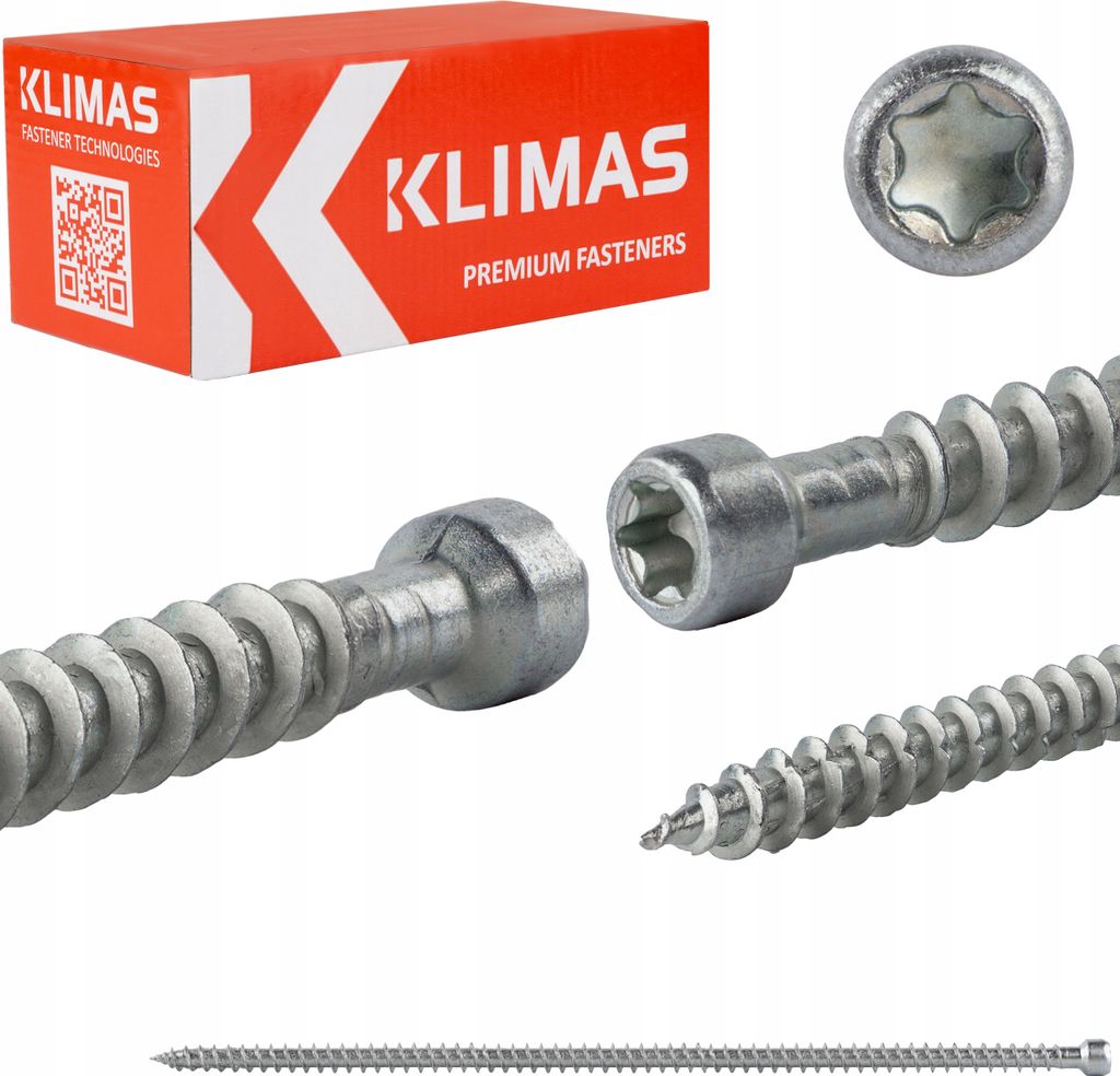 Klimas WKFC Vollgewinde-Konstruktionsschrauben Zylinderkopf Produktbild 