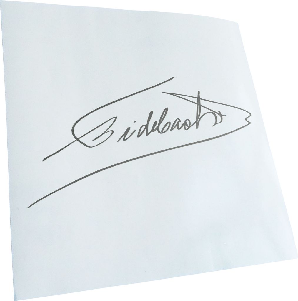 Kiwistar - Autoaufkleber - Fidel Castro Unterschrift - Goldchrom - 20x10cm - Aufkleber für Auto, Laptop, Fahrrad, LKW, Motorrad Mehrfarbig JDM Dec...