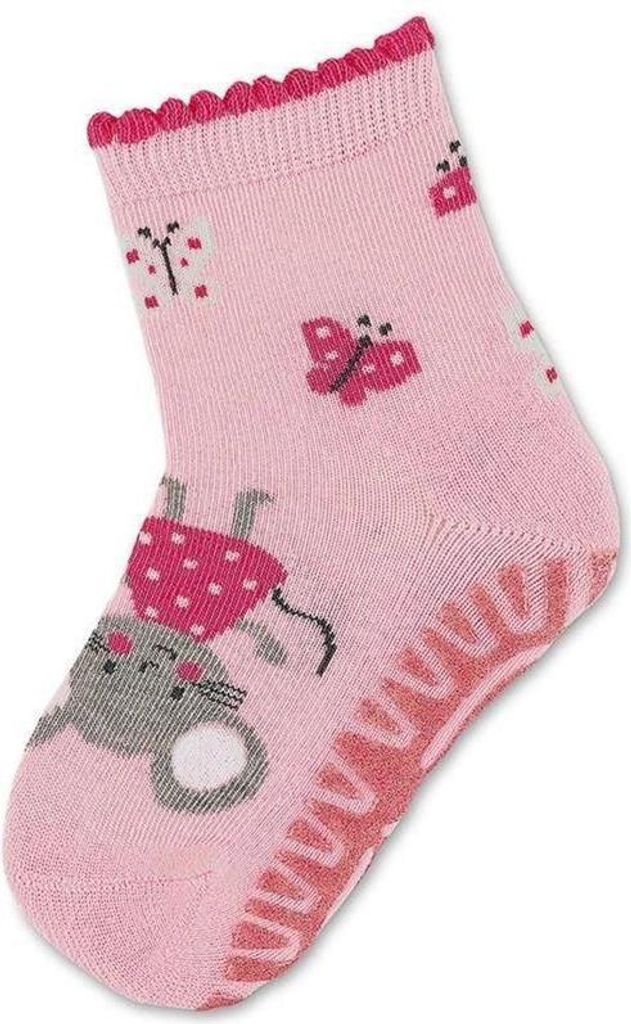 Sterntaler Glitzer Flitzer AIR Maus mit rutschfester Sohle rosa 17-18