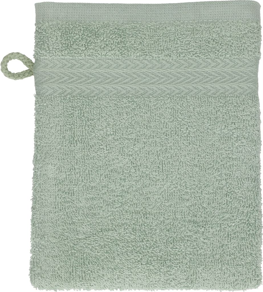Betz Waschhandschuh 16x21 cm PREMIUM 100% Baumwolle Farbe: heugrün