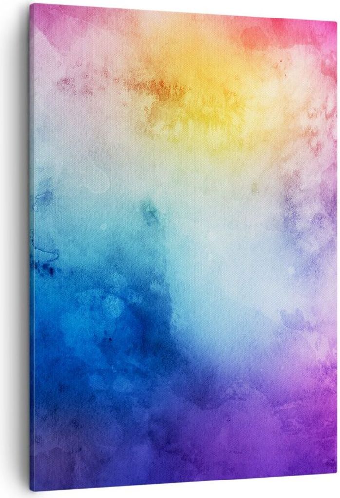Bild auf Leinwand - Leinwandbild - Einteilig - Abstraktion modern - 50x70cm - Wand Bild - Wanddeko - Wandbilder - Leinwanddruck - Wanddekoration - ...