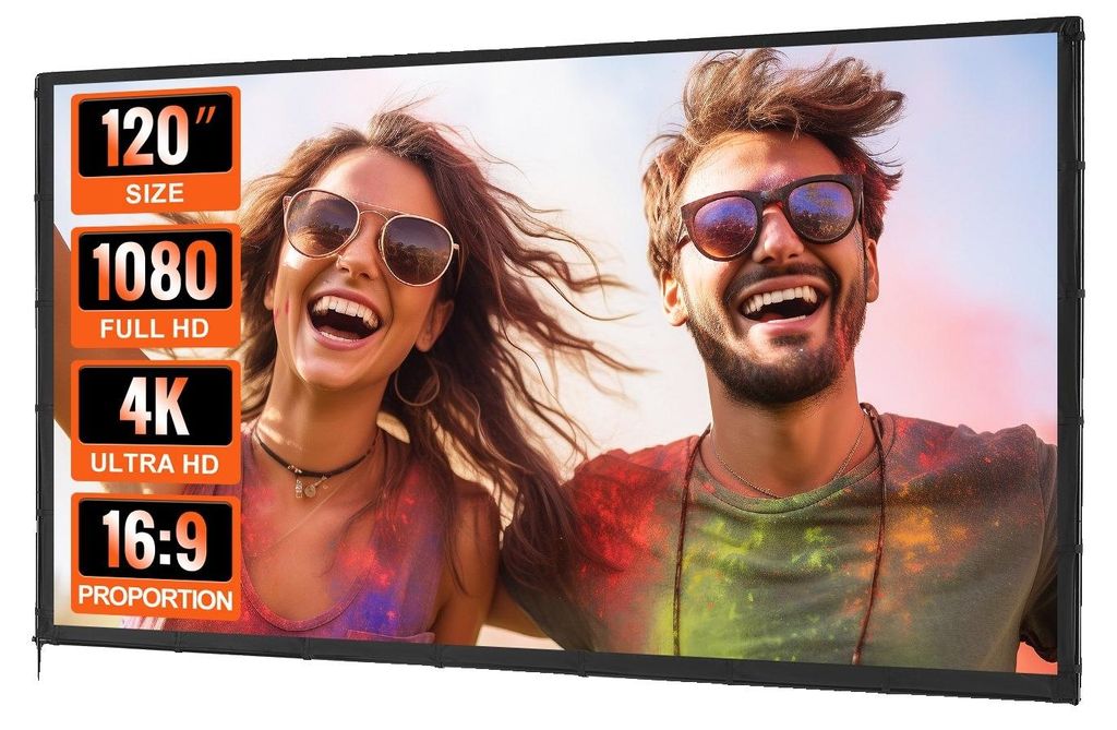VEVOR Projekčné plátno so stojanom 120 palcové HD 4K Obrázok produktu 
