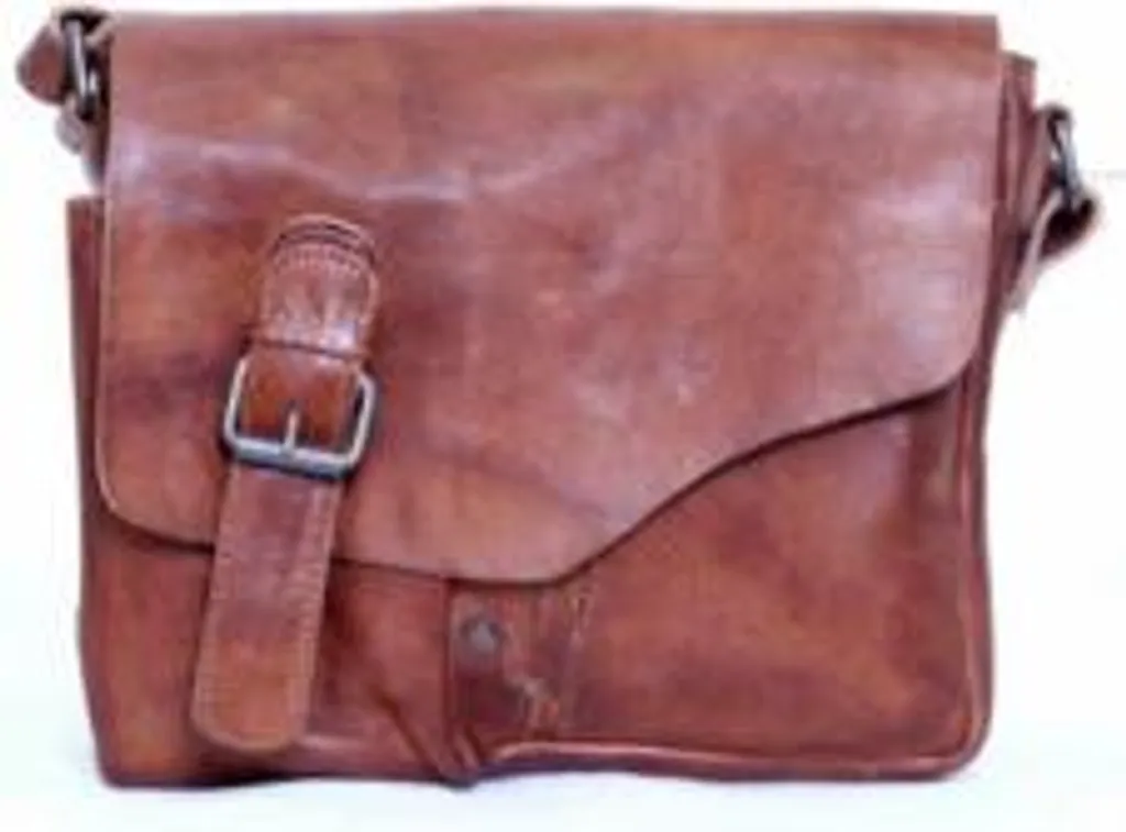 Borsa a Mano Donna Cognac Luxury Design - Vera Pelle Elegante
