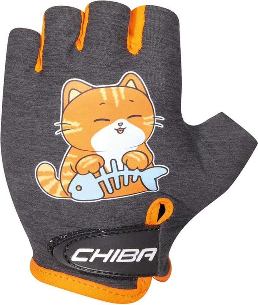 CHIBA Cool Kids - Kinder Fahrrad-Handschuhe, Größe M, Farbe Cat, ca. 29 g