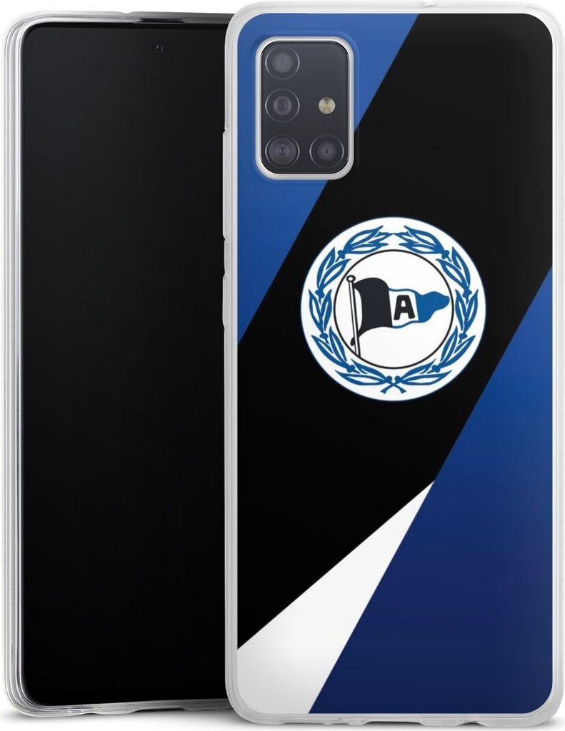 DeinDesign Slim Hülle für Samsung Galaxy A51 Silikon Case Ultra Dünn Handyhülle Arminia Bielefeld DSC Offizielles Lizenzprodukt