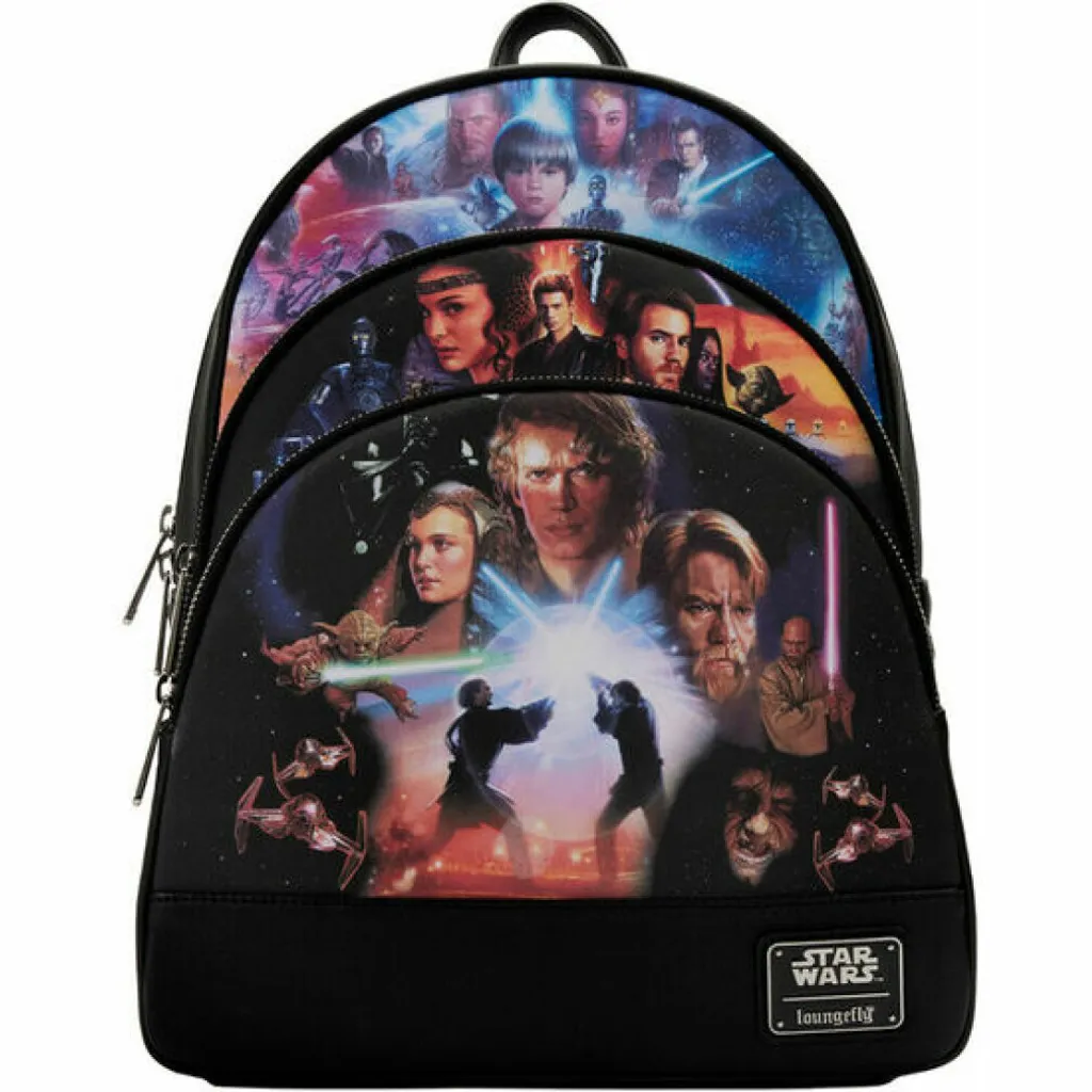 Sac à Dos Loungefly Star Wars Prequel - Parfait pour Sorties et Loisirs