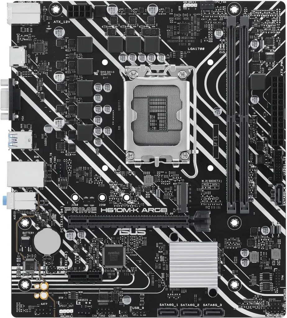 Assembla il tuo PC con ASUS PRIME H610M-K ARGB DDR5 Intel 1700