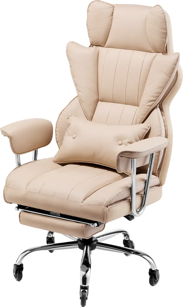 Chaise de bureau pour jouer et travailler confortablement avec repose-pieds