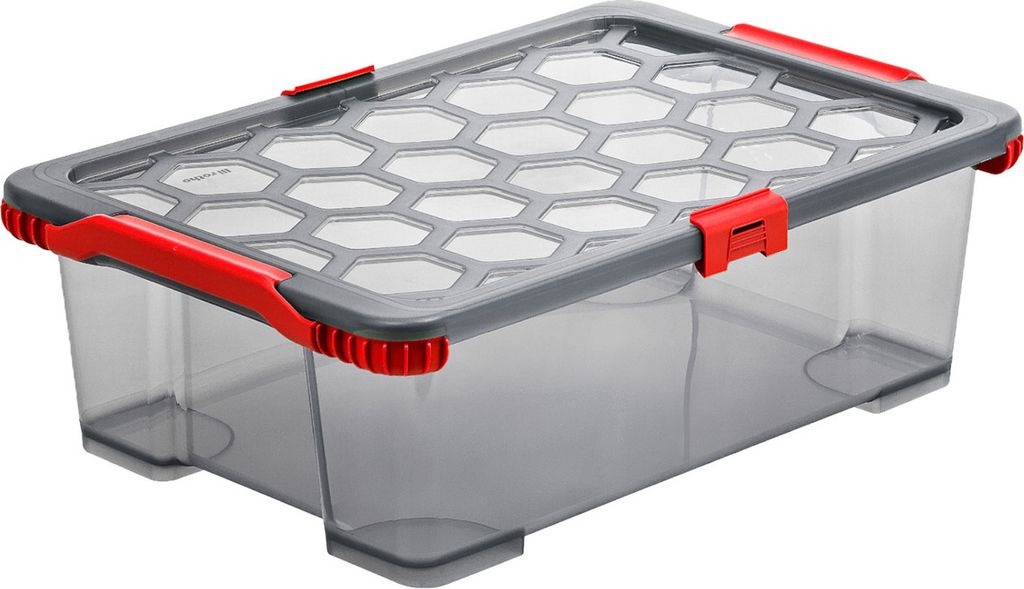 Box 30 l EVO TOTAL PROTECTION, Farbe:Anthrazit & Rot