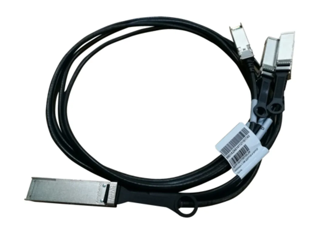 Câble DAC HPE X240 QSFP28 4xSFP28 1m JL282A pour réseau local