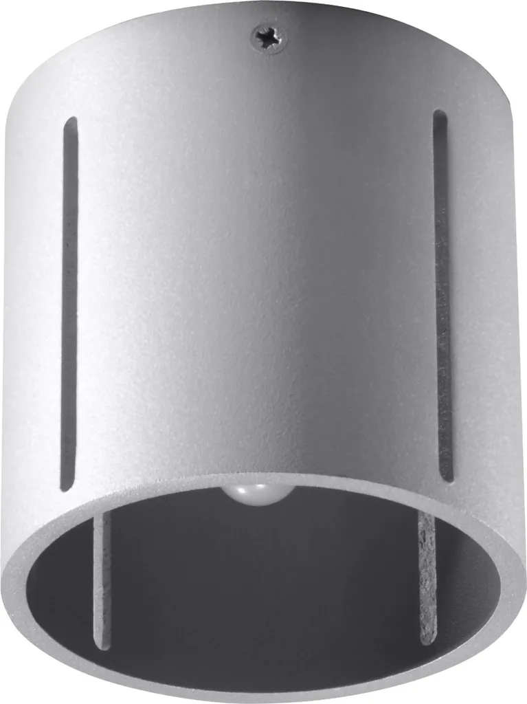Plafonnier Lumilo Stella G9 gris en aluminium IP20 pour ampoule LED