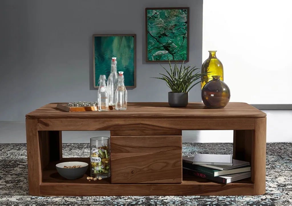 Table basse 118x65 Palissandre Smoked cherry TORONTO #152 MASSIVMOEBEL24 - 3
