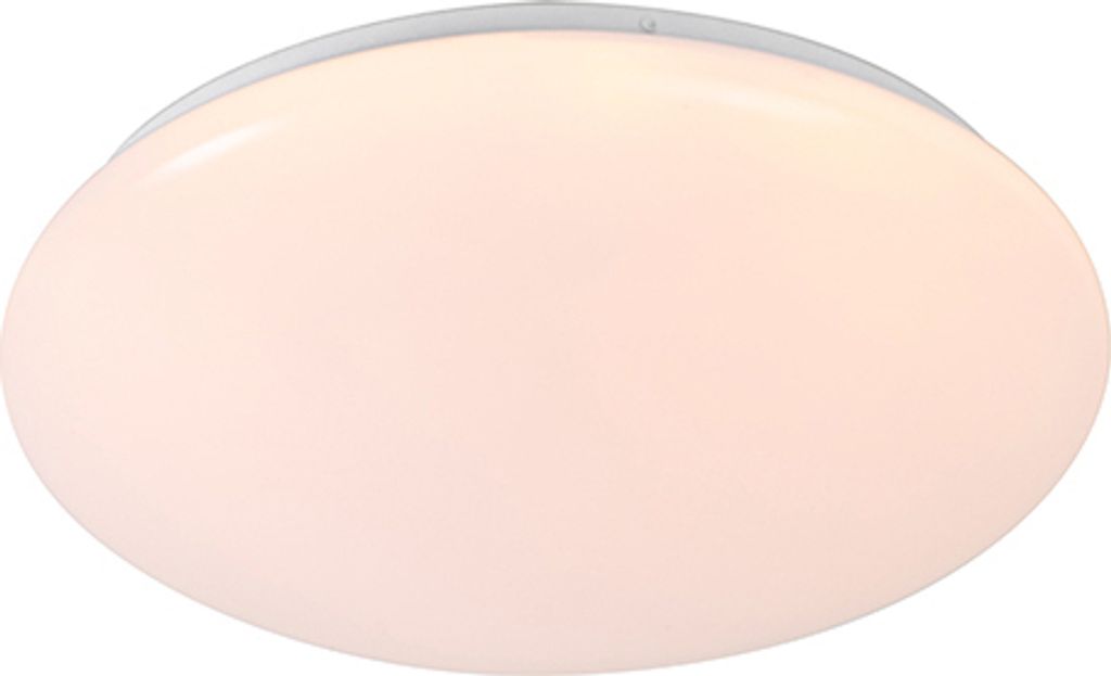 Qazqa led Modern Deckenleuchte, Deckenlampe mit Fernbedienung - Iene - Weiß, Rund, 2000K - 4000K, extra warmweiß - kaltweiß, dimmbar, 33cm, Idea...