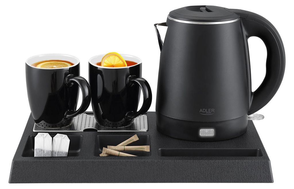 Adler AD 1387 Hotellwasserkocher aus Edelstahl 1 l + Produktbild 