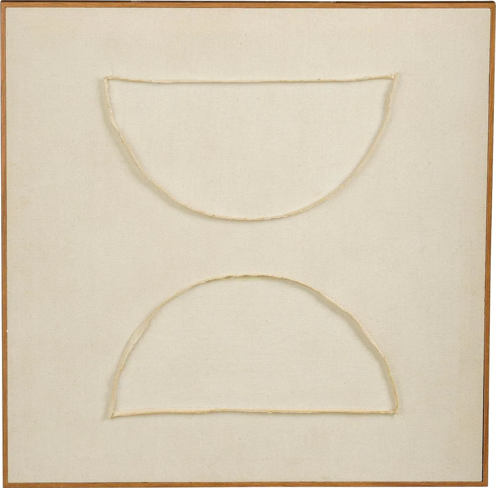 Tableau Mural Japandi Beige - Sublimer un Mur Vide 60x60x3,5 cm