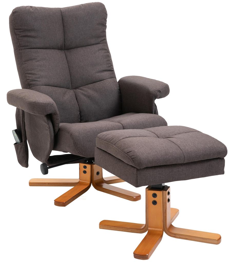 HOMCOM Relaxsessel Massagesessel mit Fußhocker Produktbild 