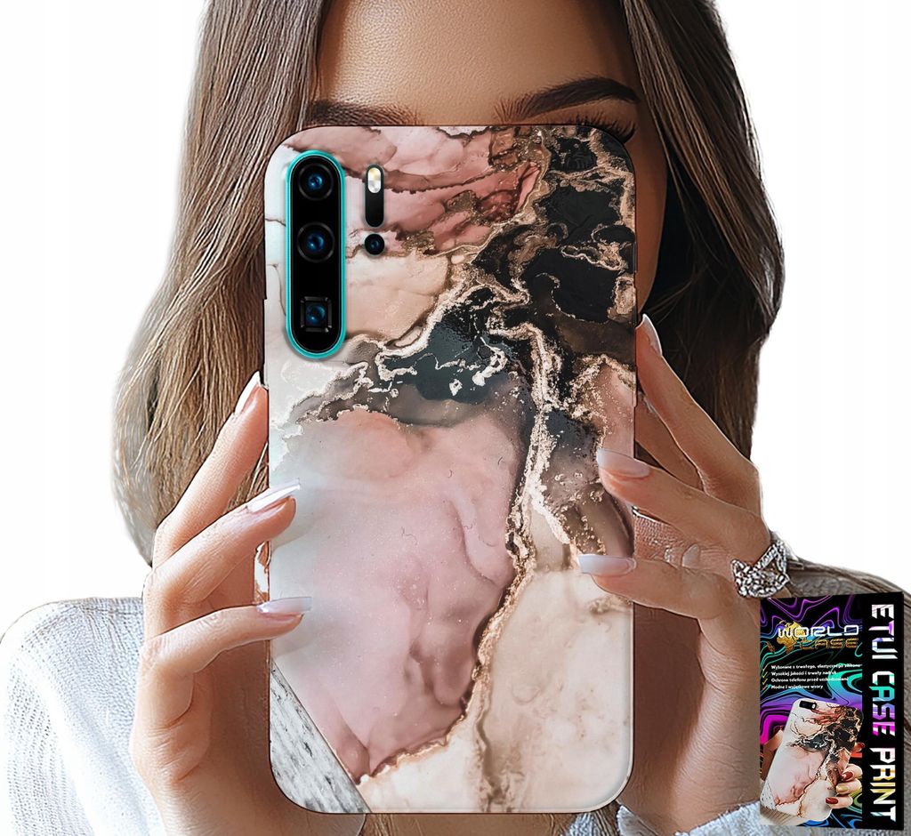 Hülle Für Huawei P30 Pro - Elegante Marmor Mode + Film