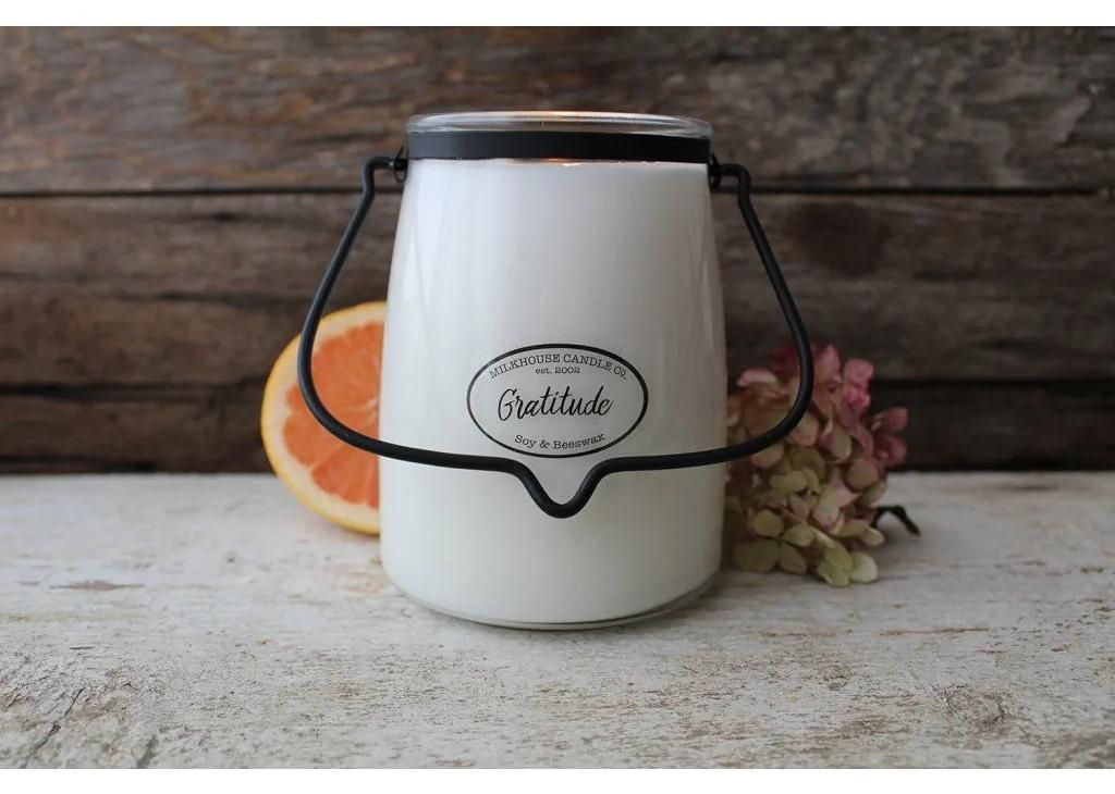 MILKHOUSE KAARS "Gratitude", geurkaars. BUTTER JAR (624 Productafbeelding 