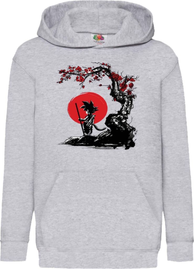 Kinder Kapuzenpullover Dragon Anime Manga Ball Z Goku 33, 5-6 Jahr - 116 / Grau