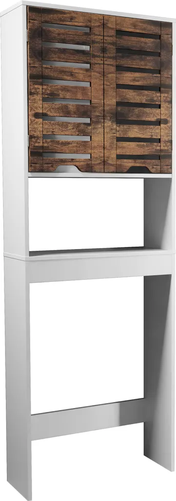 Armadio Lavanderia Flonali Überbauschrank | Design Bianco Minimal 190cm - 3