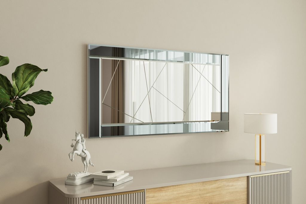 Skye Decor, Pierre - Fume, White, Spiegel, Rauch, 60 x 2,2 x 120 cm