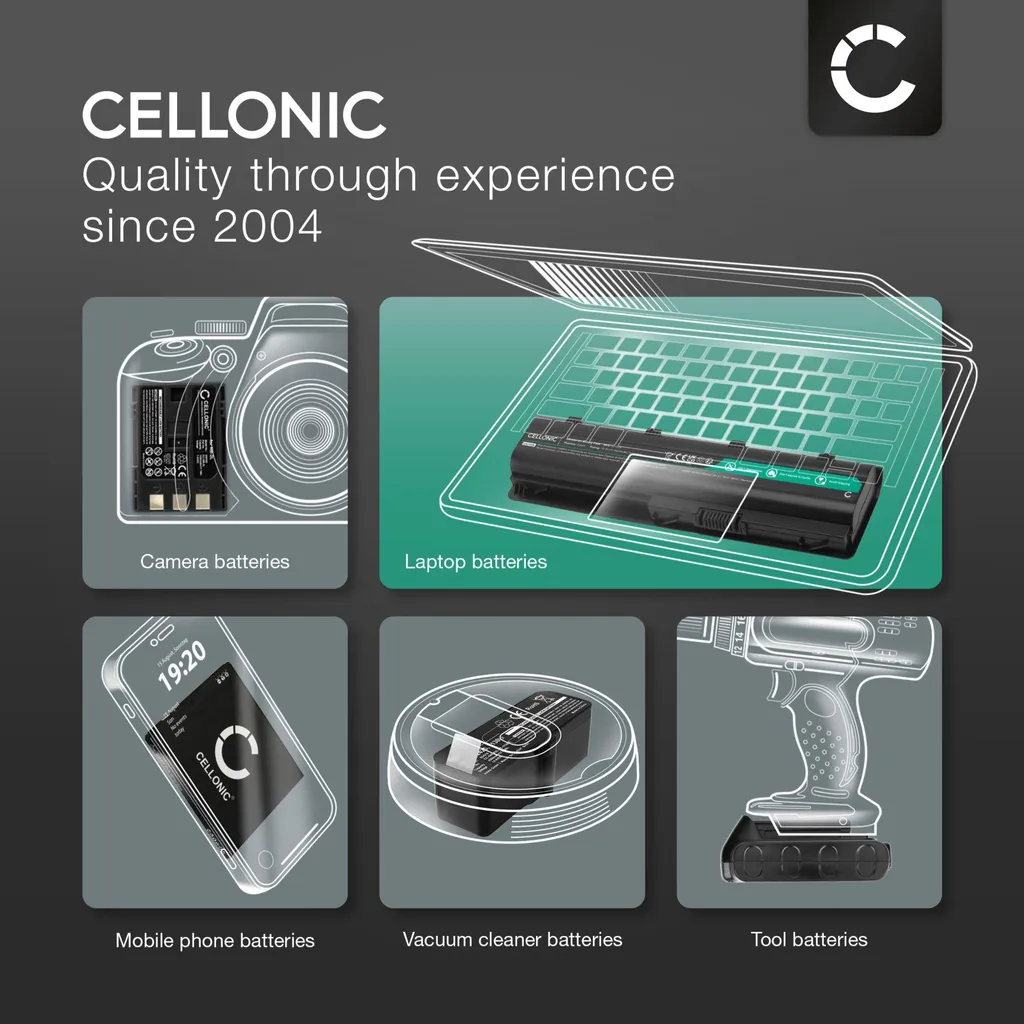 CELLONIC Batteria compatibile con Logitech G Cloud, 5900mAh 3.85V - Ricambio per consolle controller palmare - 7