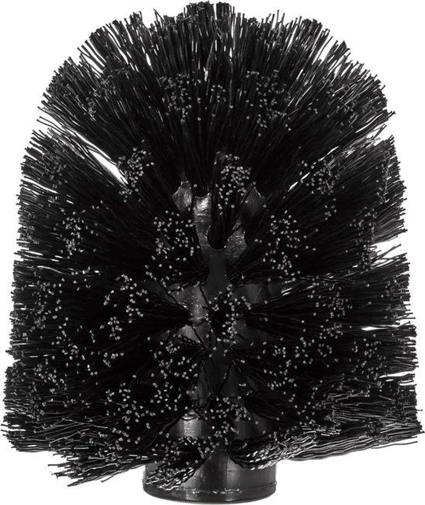 Tête de brosse WC noire 8,5 cm - Pièce de rechange robuste et chic
