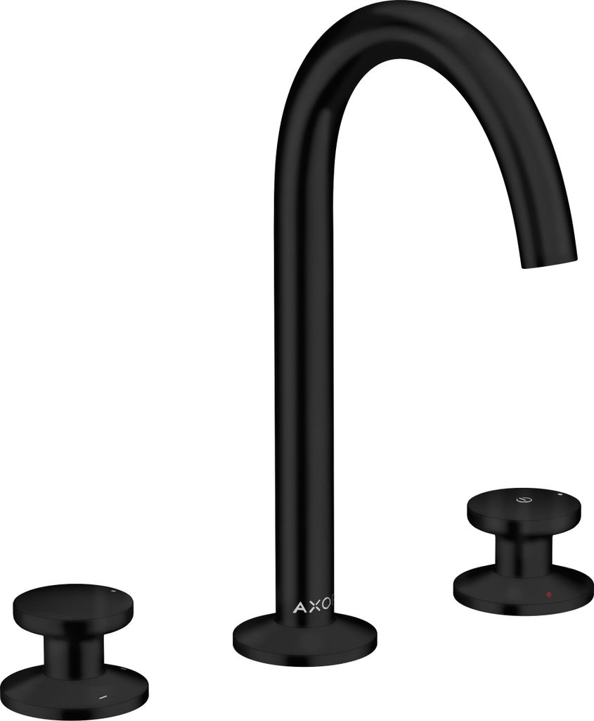 hansgrohe AXOR One 3-Loch Waschtischarmatur Select 170 mit Push-Open Ablaufgarnitur, Ausladung 140mm, 48070670