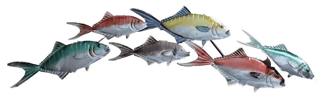 Wanddeko Fisch Zierfisch Wandbild Metall Deko Garten Tier Produktbild 