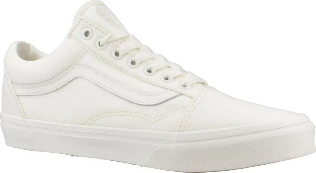 Vans Old Skool Linen Blanc - Finissez-en avec les Pieds Chauds en Baskets