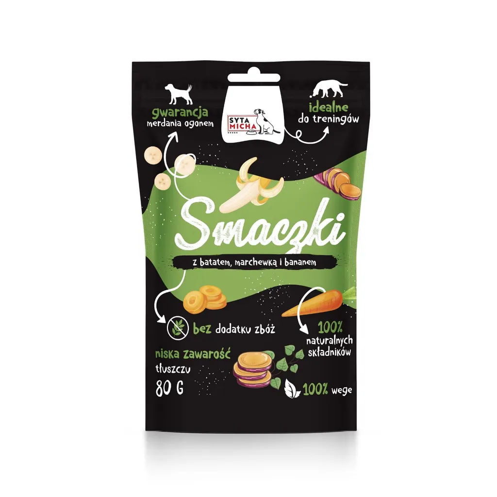 Snacks Végétaliens Patate Douce et Banane - Friandise Naturelle Chien