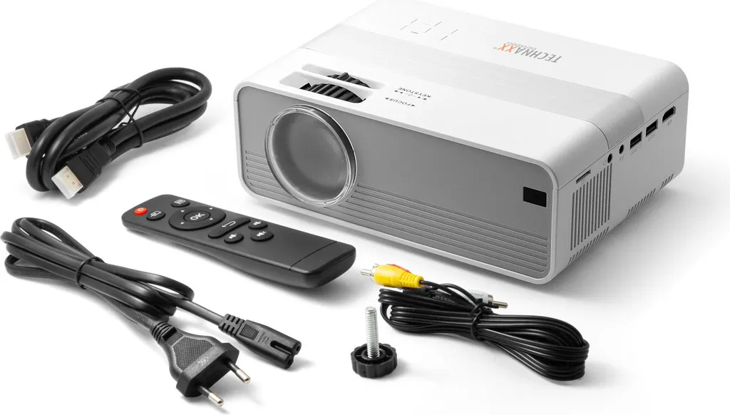 Mini-projecteur LED HD Technaxx TX-127 pour soirée cinéma