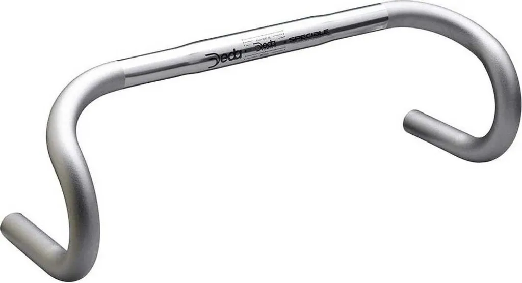 Guidon Deda Special Argent 420 mm Rigide et Léger Diamètre 26,0 mm