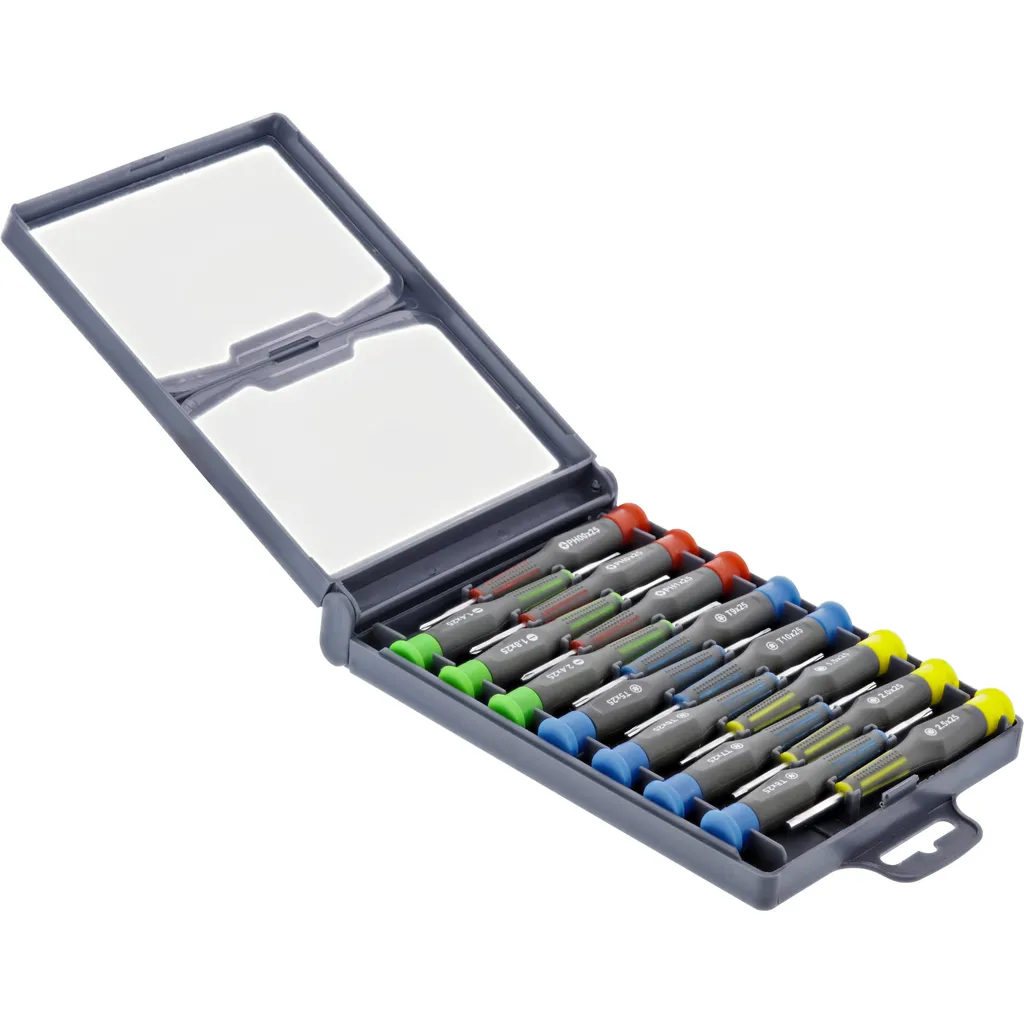 Set Regalo InLine 43040A Cacciaviti Precisione | Kit 15 Pezzi per Tech Addict