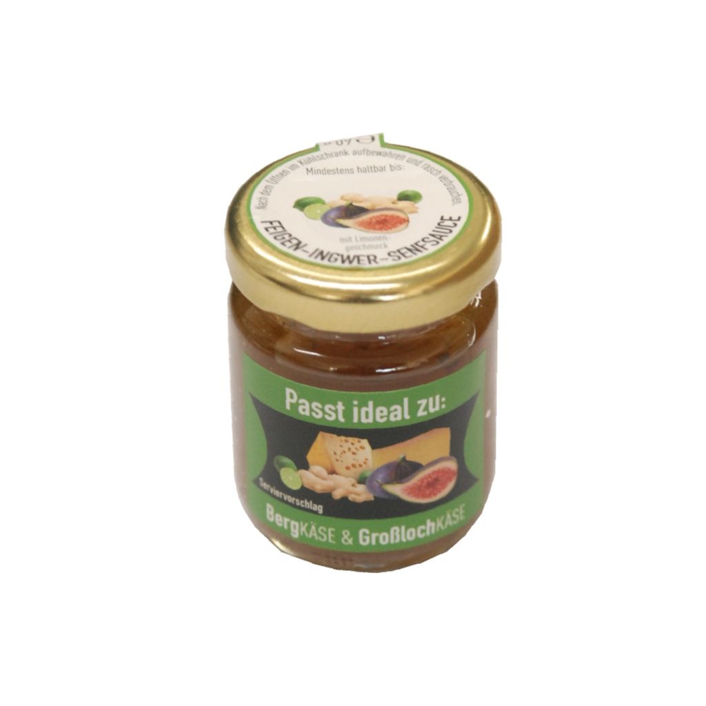 Verpackungsbild Ruwisch & Zuck Marillen Feigen Senfsauce mit Ingwer Glas 60g