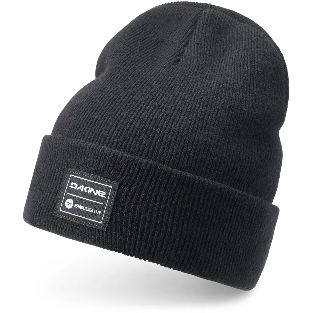 DaKine Casquette Cutter Black Taille Unique - Bonnet en Maille Revers