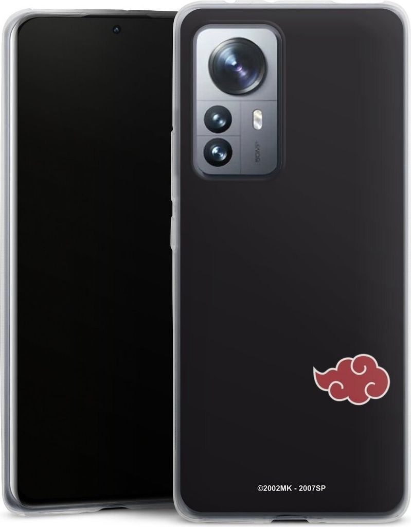 DeinDesign Slim Hülle für Xiaomi 12 Pro 5G Silikon Case Ultra Dünn Handyhülle Naruto Shippuden Offizielles Lizenzprodukt Akatsuki